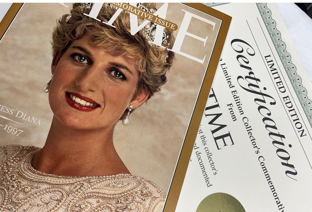 Princess Di (Diana) Time Magazine Commemorative Issue 1961-1997 W/ COA